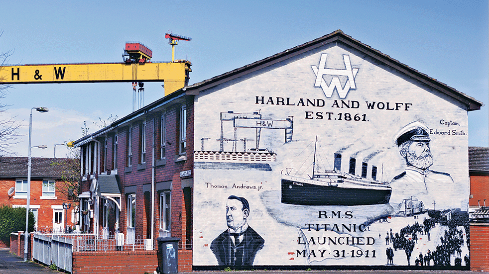 Things to do in Belfast and Giant's Causeway - Harland and Wolff mural